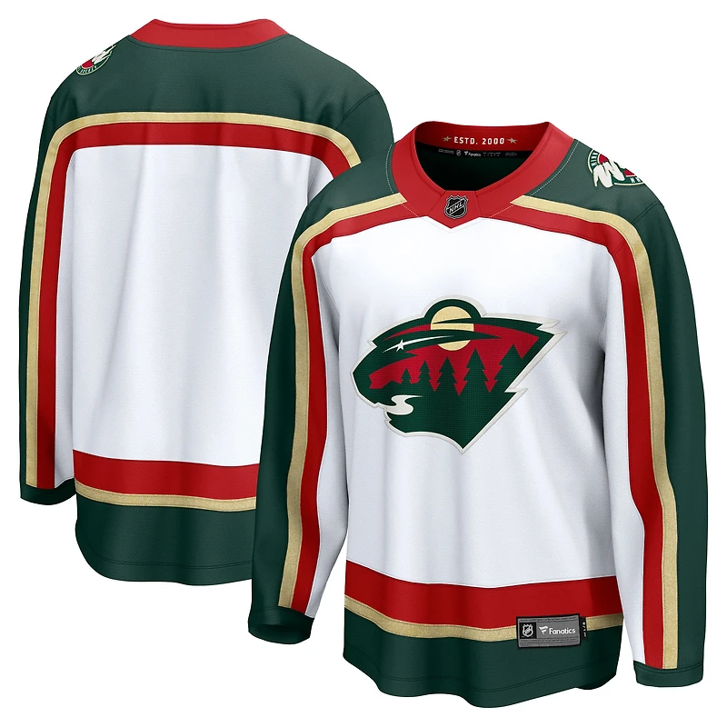 Men's Fanatics White Minnesota Wild 25th Anniversary Breakaway Jersey