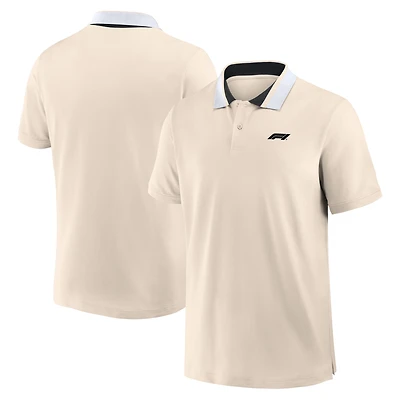 Men's Fanatics  Beige Formula 1 Polo