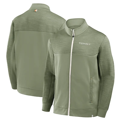 Men's Fanatics Olive Formula 1 Tracksuit Full-Zip Jacket