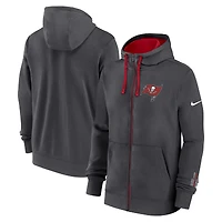 Men's Nike Anthracite Tampa Bay Buccaneers Primetime Club Full-Zip Hoodie
