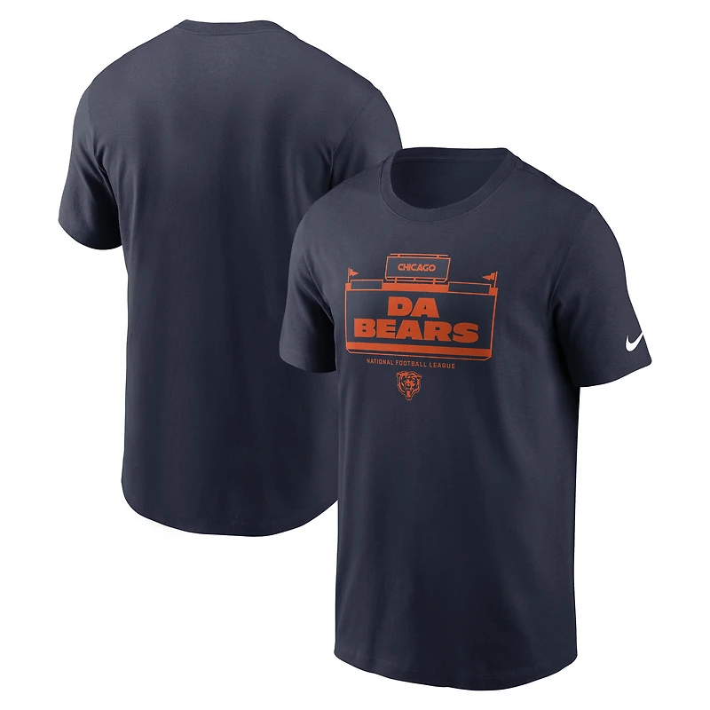 Men's Nike Navy Chicago Bears Primetime Local Essential T-Shirt