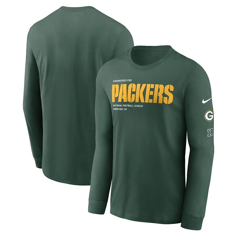 Men's Nike Green Bay Packers Play to Win Essential Long Sleeve T-Shirt