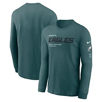 Men's Nike Midnight Green Philadelphia Eagles Play to Win Essential Long Sleeve T-Shirt