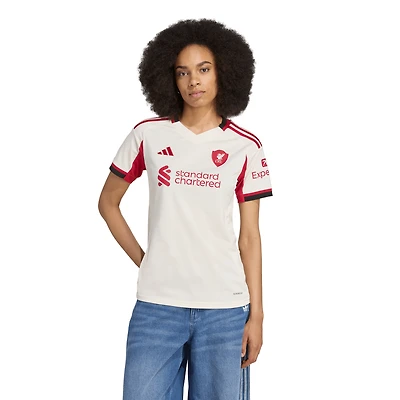 Women's adidas White Liverpool 2025/26 Away Replica Jersey