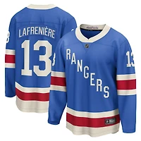 Men's Fanatics Alexis Lafreniere Blue New York Rangers Centennial Breakaway Jersey