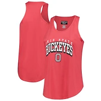 Women's Fanatics Scarlet Ohio State Buckeyes Plus Size Arch Tank Top
