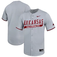 Men's Nike Gray Arkansas Razorbacks Limited Baseball Jersey