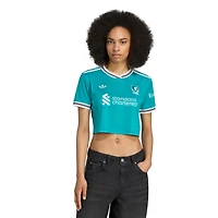 Women's adidas  Green Liverpool 2025/26 Third Cropped Replica Jersey