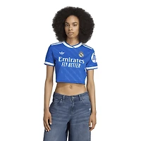 Women's adidas  Blue Real Madrid Away Cropped Replica 2025/26 Jersey