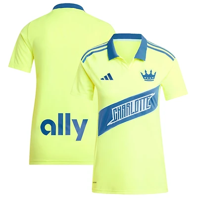 Women's adidas Yellow Charlotte FC 2025 Third Replica Jersey