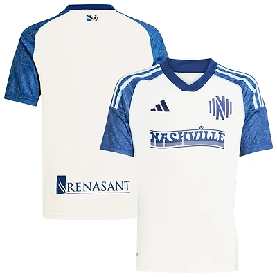 Youth adidas White Nashville SC 2025 Third Replica Jersey
