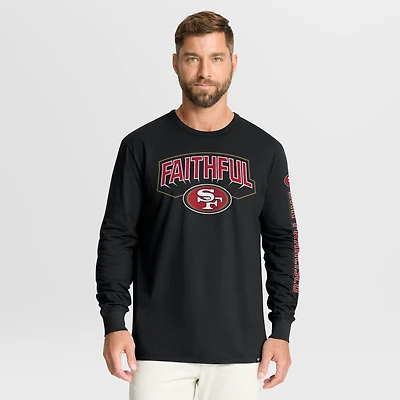 Men's Fanatics Black San Francisco 49ers Hometown Sweep Legacy Long Sleeve T-Shirt