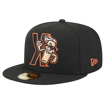 Men's New Era  Black San Jose Giants Theme Nights 59FIFTY Fitted Hat