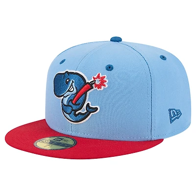 Men's New Era  Blue Eugene Emeralds Theme Nights 59FIFTY Fitted Hat