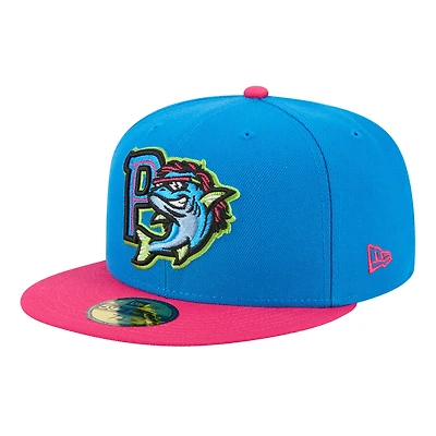 Men's New Era  Blue Pensacola Blue Wahoos Theme Nights 59FIFTY Fitted Hat