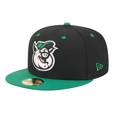 Men's New Era  Black Kannapolis Cannon Ballers Theme Nights 59FIFTY Fitted Hat