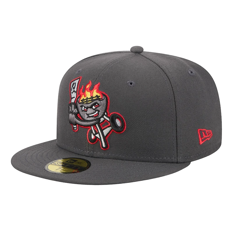 Men's New Era  Gray Rancho Cucamonga Quakes Theme Nights 59FIFTY Fitted Hat