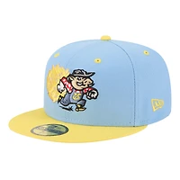 Men's New Era  Light Blue Amarillo Sod Poodles Theme Nights 59FIFTY Fitted Hat