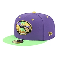Men's New Era  Purple Biloxi Shuckers Theme Nights 59FIFTY Fitted Hat