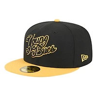 Men's New Era  Black Indianapolis Indians Theme Nights 59FIFTY Fitted Hat