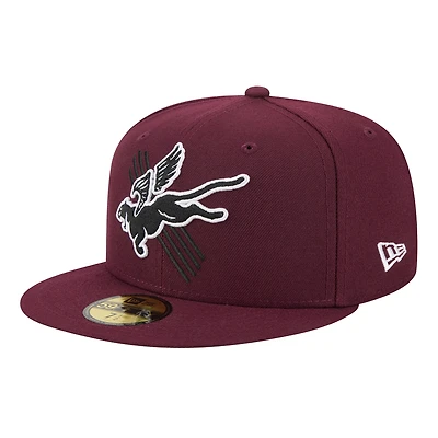 Men's New Era  Maroon Fayetteville Woodpeckers Theme Nights 59FIFTY Fitted Hat