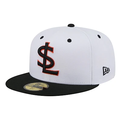 Men's New Era  White Salt Lake Bees Theme Nights 59FIFTY Fitted Hat