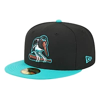 Men's New Era  Black Bowie Baysox Theme Nights 59FIFTY Fitted Hat
