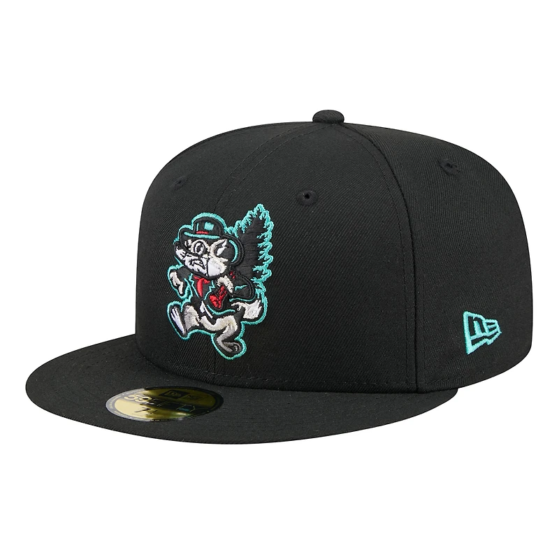 Men's New Era  Black Jersey Shore BlueClaws Theme Nights 59FIFTY Fitted Hat