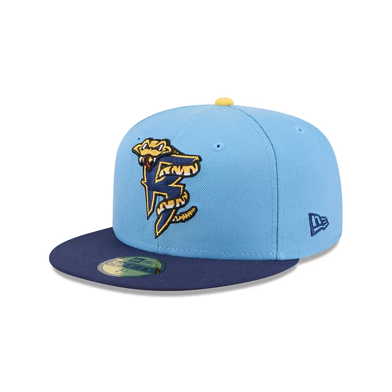 Men's New Era  Light Blue Wisconsin Timber Rattlers Theme Nights 59FIFTY Fitted Hat