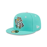 Men's New Era  Turquoise Biloxi Shuckers Theme Nights 59FIFTY Fitted Hat