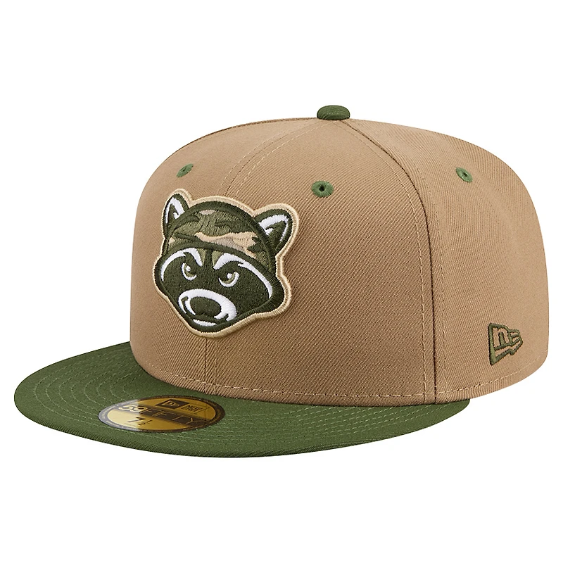 Men's New Era  Tan Hudson Valley RenegadesTheme Nights 59FIFTY Fitted Hat