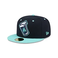 Men's New Era  Navy Asheville Tourists Theme Nights 59FIFTY Fitted Hat