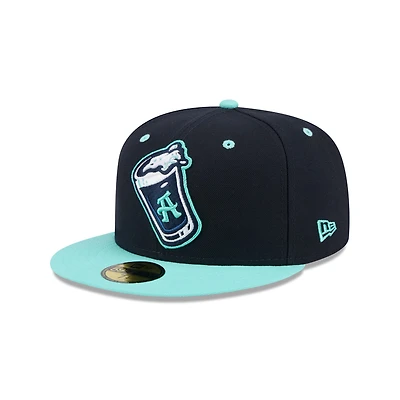 Men's New Era  Navy Asheville Tourists Theme Nights 59FIFTY Fitted Hat
