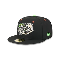 Men's New Era  Black Jacksonville Jumbo Shrimp Theme Nights 59FIFTY Fitted Hat