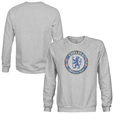 Men's 1863FC  Heather Gray Chelsea Pullover Crewneck Sweatshirt