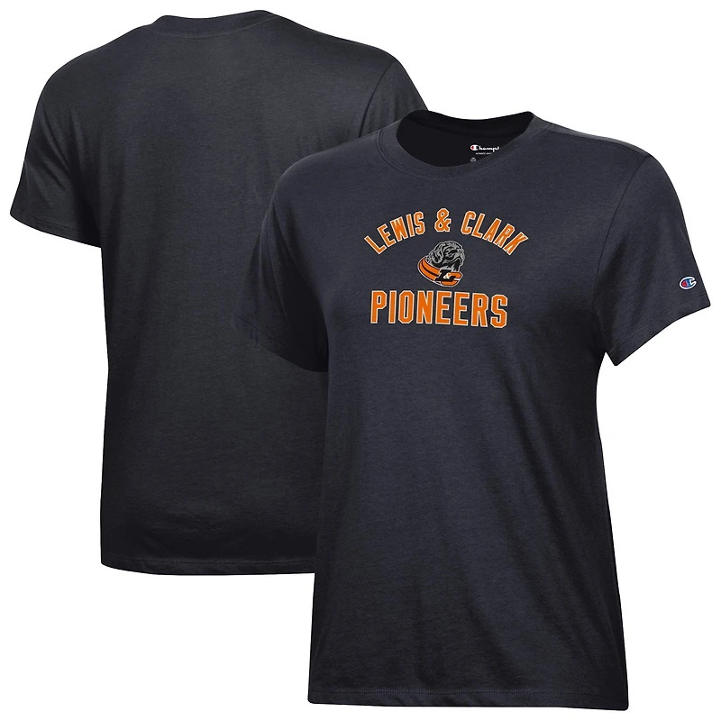 Women's Champion  Black Lewis & Clark College Pioneers Core T-Shirt