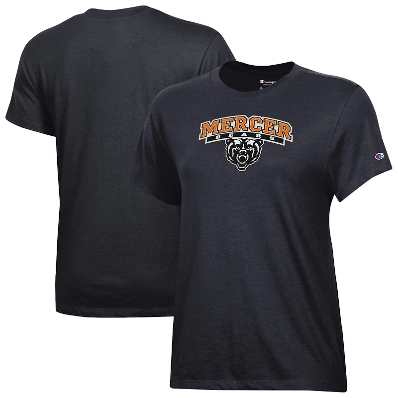 Women's Champion  Black Mercer Bears Core T-Shirt