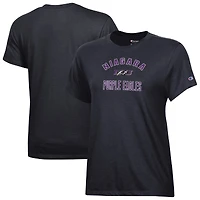 Women's Champion  Black Niagara Purple Eagles Core T-Shirt