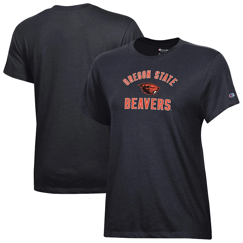 Women's Champion Black Oregon State Beavers Core T-Shirt