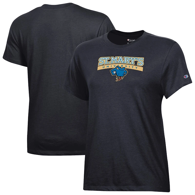 Women's Champion  Black St. Mary's University Rattlers Core T-Shirt