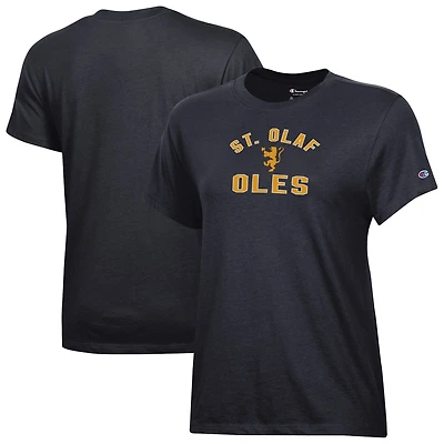 Women's Champion  Black St. Olaf Oles Core T-Shirt