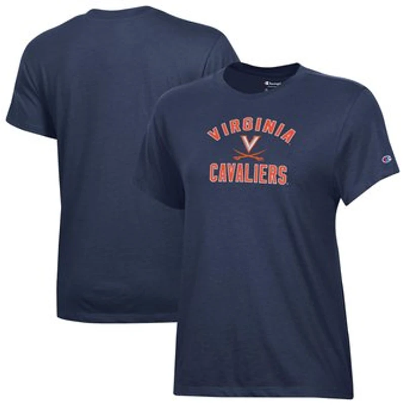 Women's Champion Navy Virginia Cavaliers Core T-Shirt