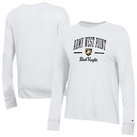 Women's Champion  White Army Black Knights Core Long Sleeve T-Shirt