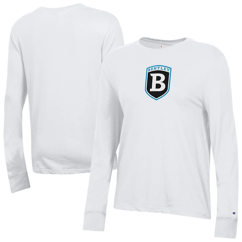 Women's Champion  White Bentley Falcons Core Long Sleeve T-Shirt