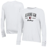 Women's Champion  White Alabama A&M Bulldogs Core Long Sleeve T-Shirt