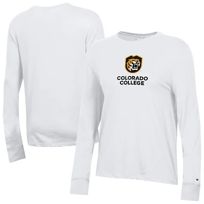 Women's Champion  White Colorado College Tigers Core Long Sleeve T-Shirt