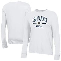 Women's Champion  White Tennessee Chattanooga Mocs Core Long Sleeve T-Shirt