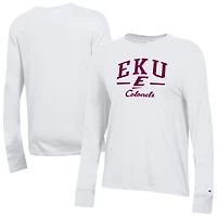 Women's Champion  White Eastern Kentucky Colonels Core Long Sleeve T-Shirt