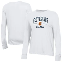 Women's Champion  White Gettysburg Bullets Core Long Sleeve T-Shirt