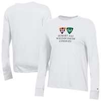 Women's Champion  White Hobart & William Smith Colleges Core Long Sleeve T-Shirt